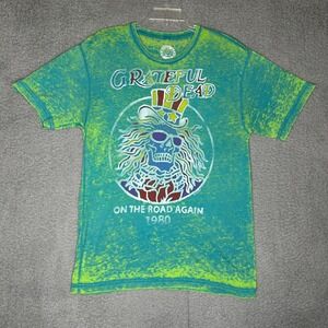 Grateful Dead On The Road Again 1980 Tie Dye T Shirt Mens Size L